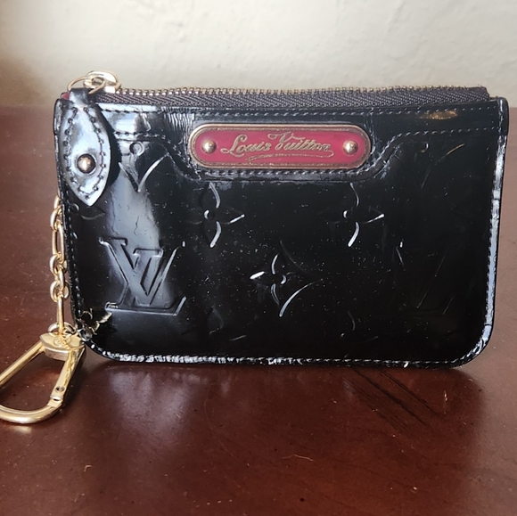 LOUIS VUITTON Monogram Vernis Black Patent Leather Wallet - Picture 1 of 10